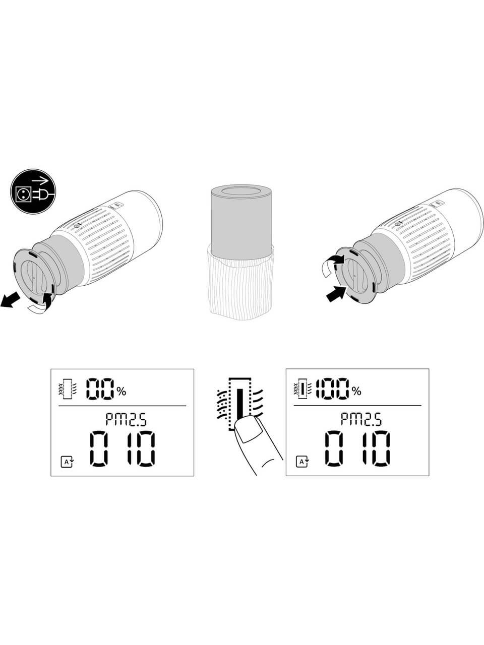 Bosch Air 2000 Compatible Replacement Filter (HEPA + Carbon)