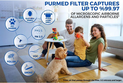 Xiaomi 1 2H 2C 2S 3H 3C PRO Compatible Replacement Filter (HEPA + Active Carbon)